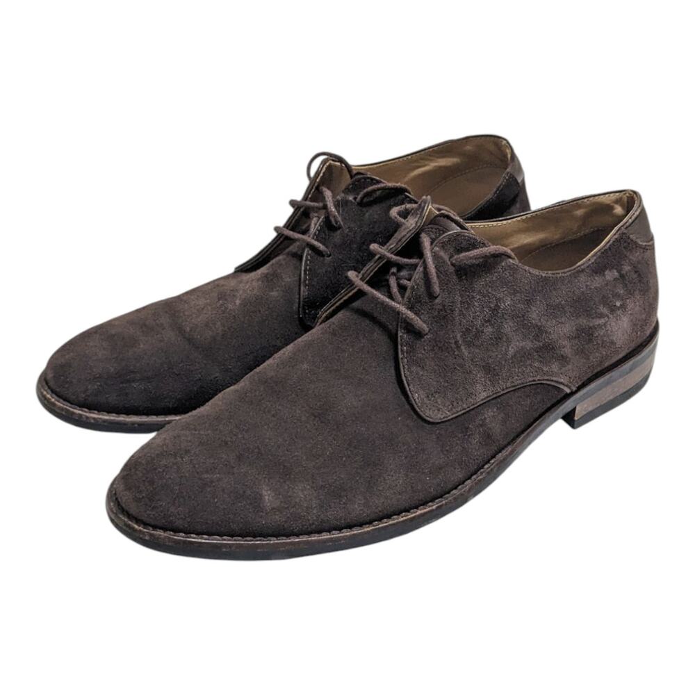 Russell & Bromley Brown Suede Derby Brogue Lace Up Shoes UK 8 US 9 EU 42‎